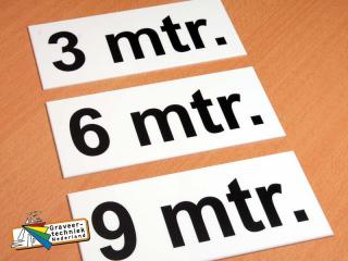 Kunststof diepte bordjes zwembad